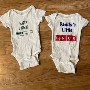 Two baby boy bodysuits